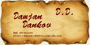 Damjan Dankov vizit kartica